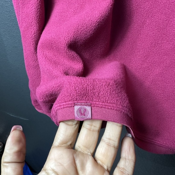 NWT Lululemon Men's Oversized-Fit Fleece Half Zip Sweatshirt Pomegranate Size XL - Picture 11 of 11